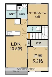 VILLA KAKIHI 宮ノ上C【2階】の間取り