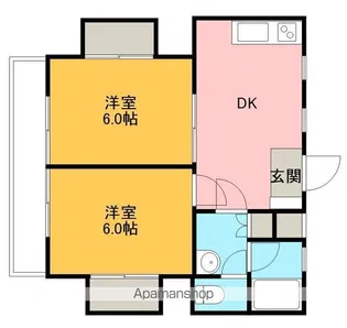 キャロットハウス【2階】の間取り