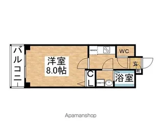 グランドール千早【2階】の間取り