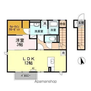 セジュール室小路 B【2階】の間取り