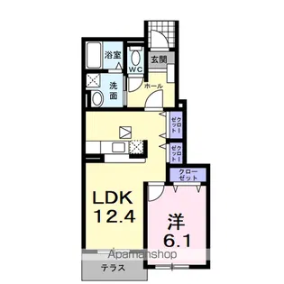 IーFIORE A【1階】の間取り