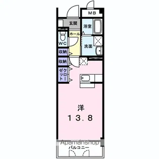 サンフォレスタ上道【5階】の間取り