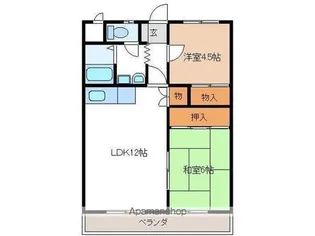 グランドハイツ森山【510号室】の間取り