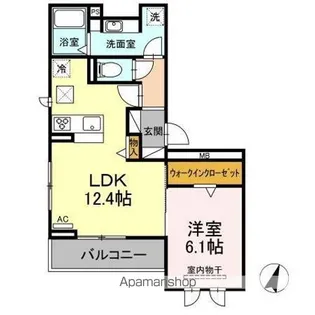 エクセレント弥富【1階】の間取り