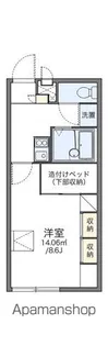 レオパレスシーブリーズ【204号室】の間取り