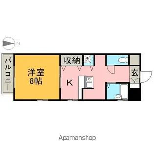 HARADA栄南ビル【5階】の間取り