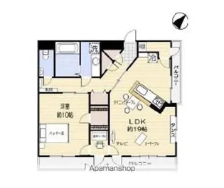 アーバングレイス【2階】の間取り