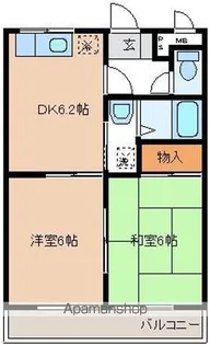 アルカディアハイツ【2階】の間取り