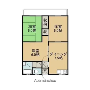 ルミウス小泉【2階】の間取り