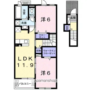 リンドール【2階】の間取り