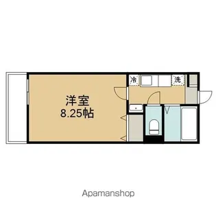 ミーティア【302号室】の間取り
