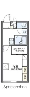 レオパレスヒメフィール【1階】の間取り