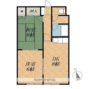 ユニベイス【1階】の間取り