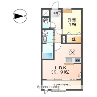 ソアール・エルク【1階】の間取り