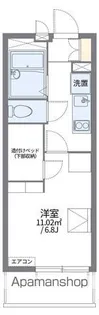 レオパレスレグルス八幡【402号室】の間取り