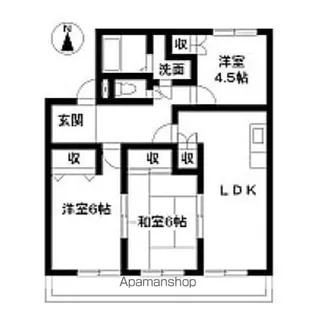 東光マンション【2階】の間取り