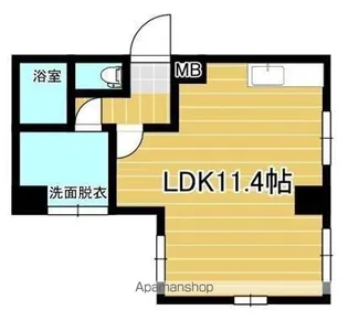 メゾンドブランシュ南林寺【1階】の間取り
