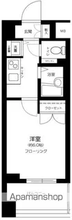 メインステージ麻布十番Ⅱ【6階】の間取り