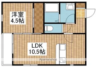 UTTA BRAND KOBARINOKI【101号室】の間取り