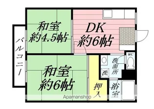 ハイツドリームB【2階】の間取り