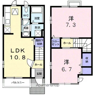 メープル アベニュー【1階】の間取り
