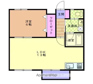 がるてんZ・A【201号室】の間取り