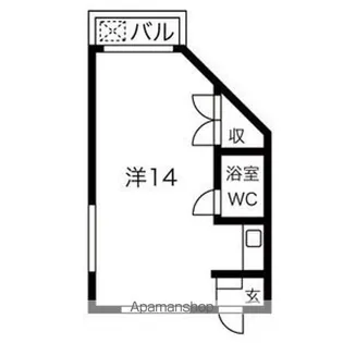 ラフォーレ矢田NO.2【101号室】の間取り