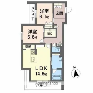 シャーメゾンプレミアス下助任BELS認証【3階】の間取り