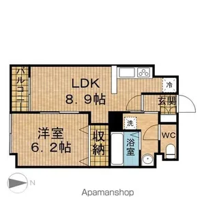 LAURELCOURT常盤(ローレルコート常盤)【2階】の間取り