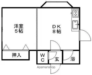 ペルドゥエープス藻岩【305号室】の間取り