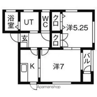 ポム・ド・パン青山【1階】の間取り