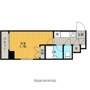 グラーサ銀座イースト【7階】の間取り