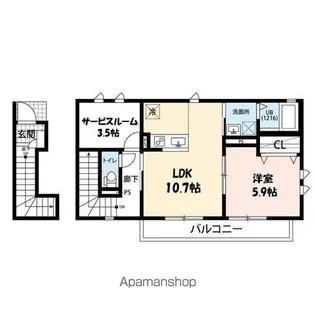 PALAIS FLEUR【2階】の間取り