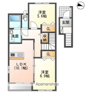 ファイン・ハイム【2階】の間取り