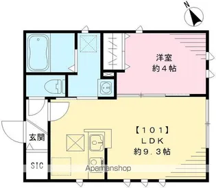 フレシール【101号室号室】の間取り