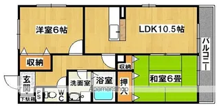 メゾン・ディジェーム 北棟【1階】の間取り