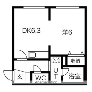 ジョンスノーハウス【2階】の間取り