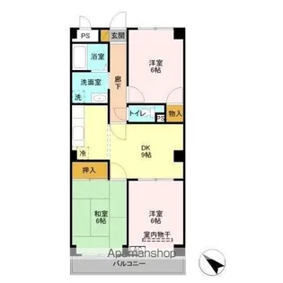 ファミール行徳【3階】の間取り