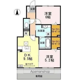 ビオラ【1階】の間取り