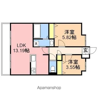 モーント米山弐番館【4階】の間取り