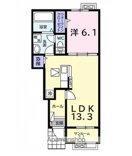 ラフォレスタ シエロ【1階】の間取り