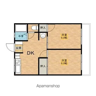シティハイムMAGOME【1階】の間取り