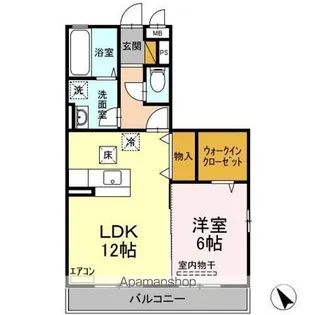 エスポワール A【1階】の間取り