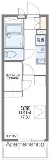 レオパレス西ノ京【302号室】の間取り
