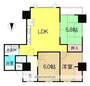福島県郡山市菜根3丁目【マンション】の間取り