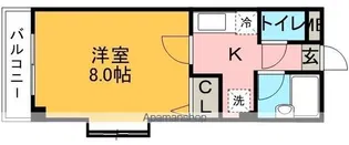 ジュネス井尻駅前【5階】の間取り