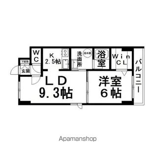 カルム・エ・ペ【2階】の間取り