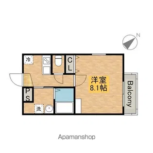 エヌエム・サンカンテ・セット【1F-C号室】の間取り