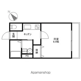 パティオス【202号室】の間取り