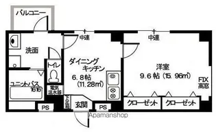 アビリティ上町弐番館【302号室】の間取り
